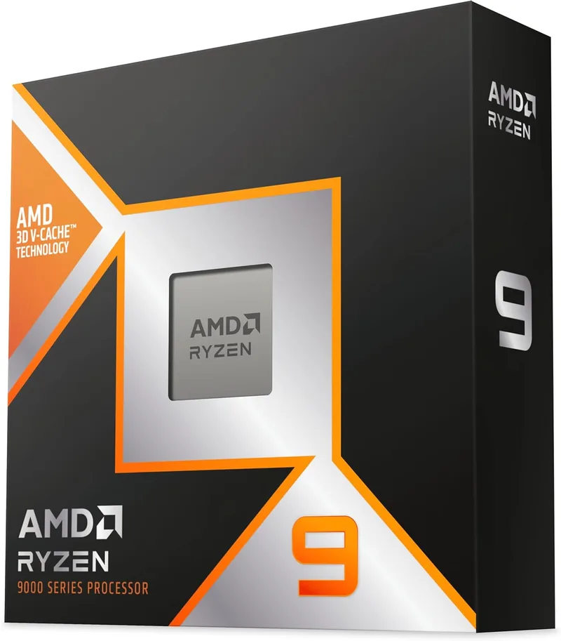 AMD ▫️ Processador Ryzen 9 9950X3D com tecnologia 3D V-Cache, 16 núcleos/32 threads, 144 MB de cache, TDP de 170 W, soquete AM5, frequência de aumento até 5,7 GHz, DDR5 e PCIe 5.0