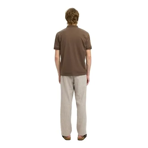 SELECTED HOMME ▫️ Camisa polo masculina de manga curta com botões Slhfave SS Noos para homem 2