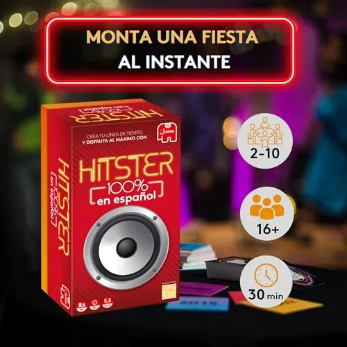 Hitster ▫️ 100% em espanhol - Jogo musical para adultos - Jogo de festa (ES) 2