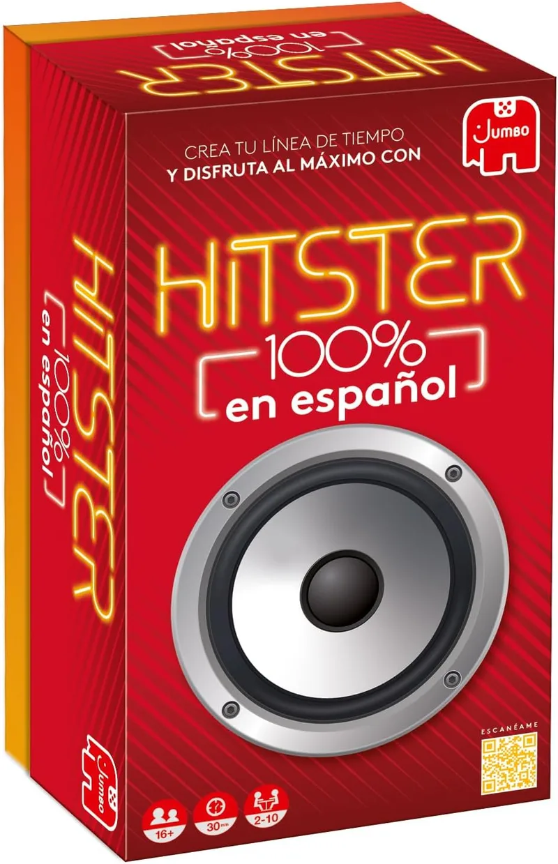 Hitster ▫️ 100% em espanhol - Jogo musical para adultos - Jogo de festa (ES)
