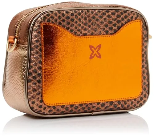 Munich ▫️ Block Fun FW25 Crossbody Camera C/Cooper, Malas e Mochilas para Mulher, Castanho, Médio 3