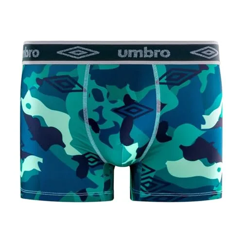 Umbro ▫️ Cuecas de microfibra lisas para homem (pacote de 3) 3