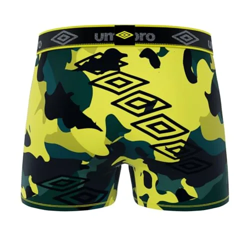 Umbro ▫️ Cuecas de microfibra lisas para homem (pacote de 3) 6