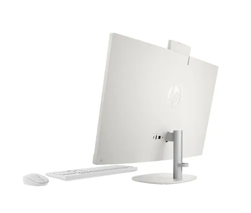 HP ▫️ All-in-One 27-cr0007ss - Computador de secretária de 27" Full HD com câmara, teclado e rato sem fios (AMD Ryzen 5 7520U, 16 GB de RAM, SSD de 512 GB, Windows 11 Home) Branco 2
