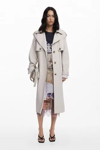 Desigual ▫️ TRENCH_PLEATED, 6008 BEIGE, S 2