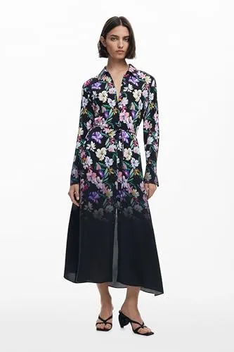 Desigual ▫️ Vestido_Camisero_acril Casual para Mulher 2