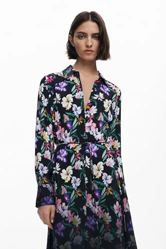 Desigual ▫️ Vestido_Camisero_acril Casual para Mulher 4
