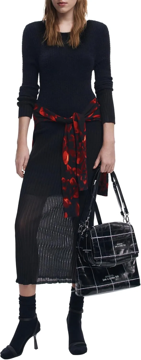 Desigual ▫️ Vest_Lena Vestido Casual para Mulher