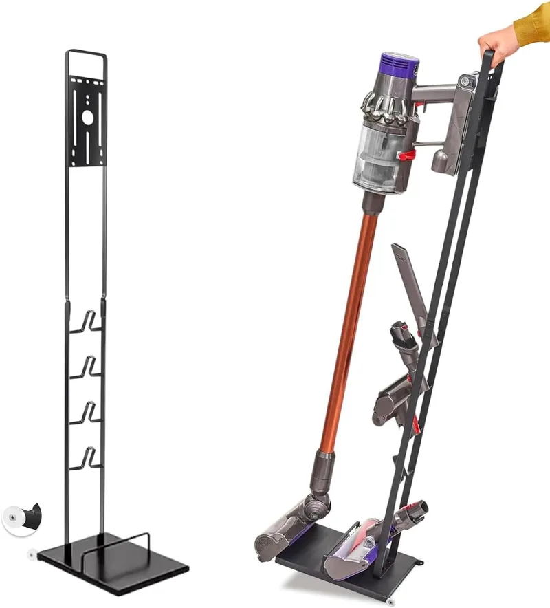 MORANGO ▫️ Suporte para aspirador compatível com Dyson | V15, V12, V11, V10, V8, V7, V6, DC45/DC35/DC58/DC59/DC62/DC74, organizador de chão com rodas, sem necessidade de perfurar a parede