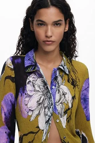 Desigual ▫️ Blusa Ts_tulleflower_l para mulher 5