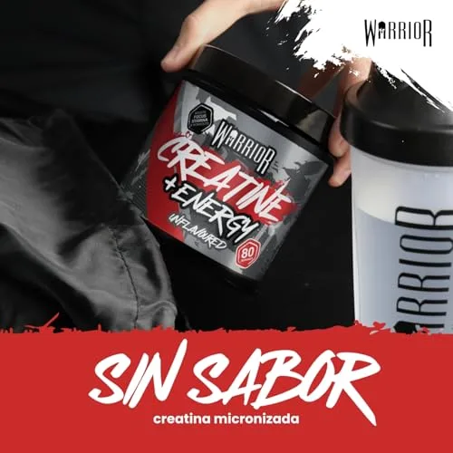 Warrior ▫️ Creatina + Pré-Treino em Pó 360 g, Cafeína – Sem Sabor (Neutro) 5