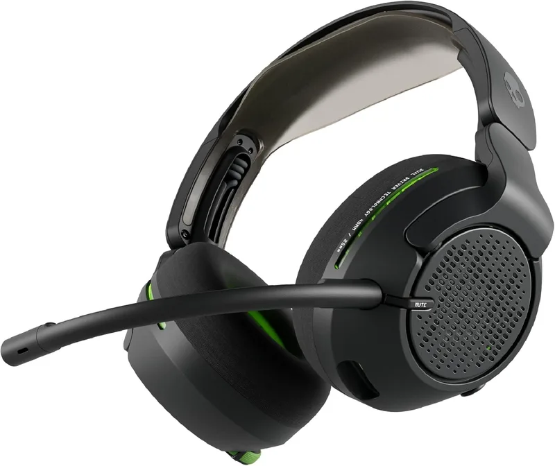 Skullcandy ▫️ Auscultadores para jogos sem fios Crusher PLYR 720, imersão e conforto máximos, áudio espacial THX e graves multissensoriais, microfone amovível, Xbox, PC, PlayStation, multiplataforma - Digi-Black Xbox