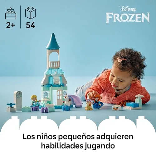 LEGO ▫️ Duplo | Disney Frozen: Festa no Castelo da Anna e da Elsa - Brinquedo educativo com 5 figuras, incluindo o Olaf e o Sven - Bloco com luz - Presente para meninas e meninos a partir dos 2 anos 10455 2
