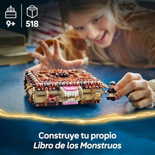 LEGO ▫️ Harry Potter: O Livro dos Monstros Monstruoso com Função de Carregamento Manual para Abrir e Fechar a Boca - Minifigura de Neville Longbottom - Presente para meninas e meninos a partir dos 9 anos 76449 2
