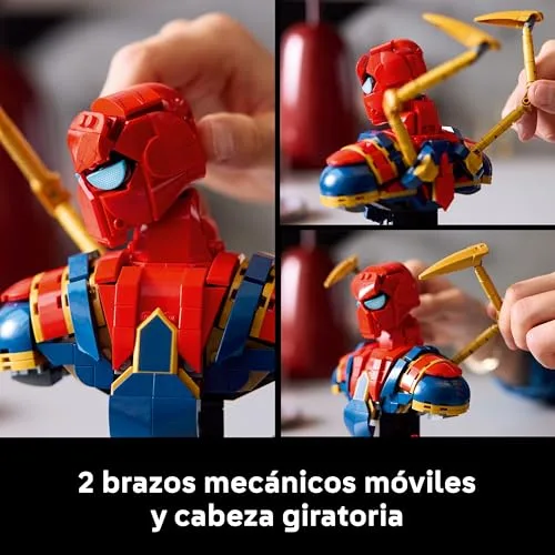 LEGO ▫️ Marvel Busto do Homem-Aranha de Ferro 76326 5