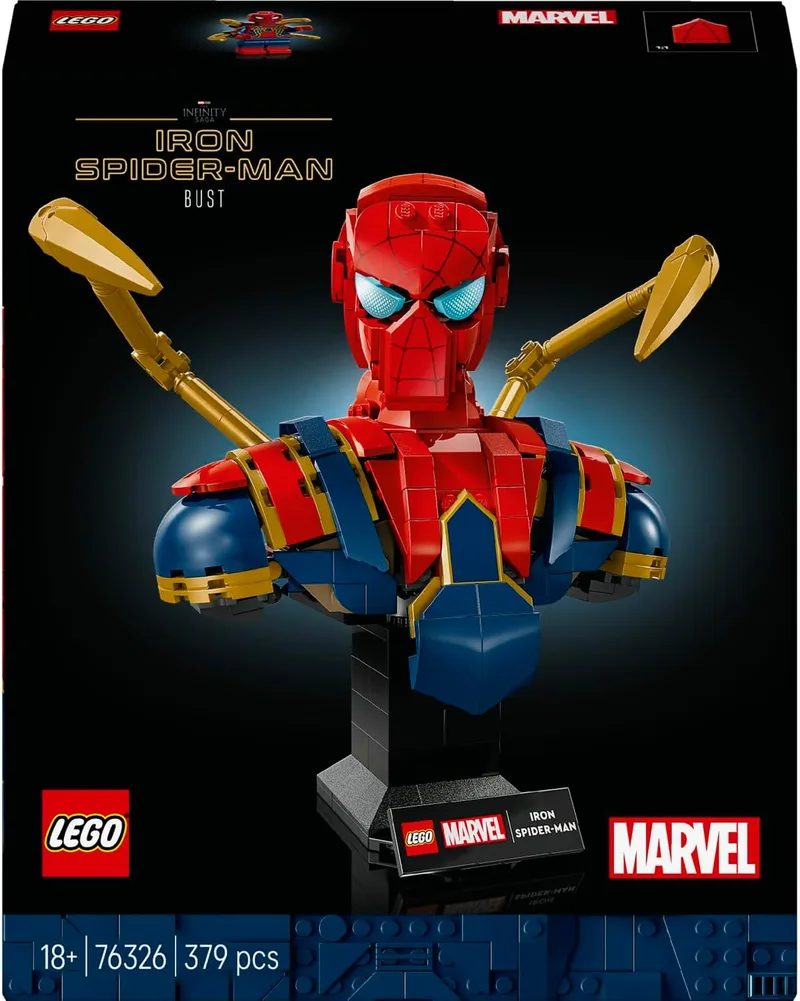 LEGO ▫️ Marvel Busto do Homem-Aranha de Ferro 76326