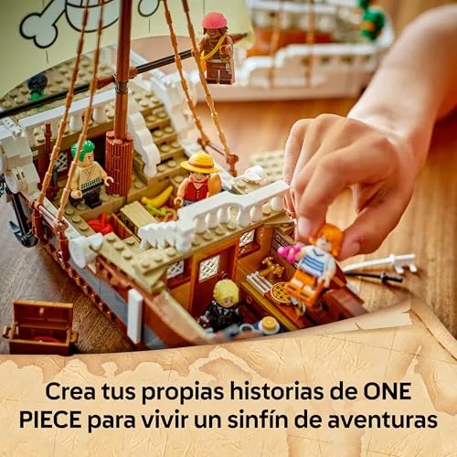 LEGO ▫️ Jogo de Construção One Piece: Navio Pirata Going Merry - Maquete de Navio e Decoração de Anime - 5 Minifiguras, incluindo Luffy, Zoro e Nami - Presente para meninos, meninas e fãs a partir dos 10 anos 75639 6