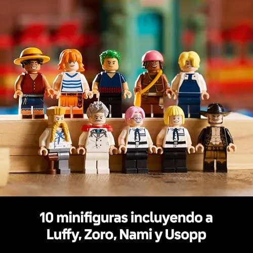 LEGO ▫️ One Piece Restaurante Flutuante Baratie - Maquete de Navio para Adultos - Decoração de Anime com Interior Detalhado e 10 Minifiguras, incluindo Luffy, Nami e Sanji - Presente para Fãs 75640 6