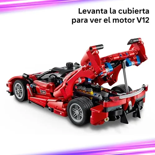 LEGO ▫️ Technic Ferrari FXX K - Maquete de carro de corrida de brincar com motor V12, diferencial e pistões móveis - Presente para meninos e meninas a partir dos 10 anos 42212 3