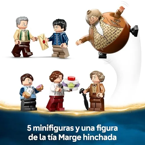 LEGO ▫️ Harry Potter Privet Drive: Visita da Tia Marge - Casa de brincar com 5 minifiguras e uma figura insuflável da Tia Marge - Presente para meninas e meninos a partir dos 8 anos, fãs de «O Prisioneiro de Azkaban» 76451 5