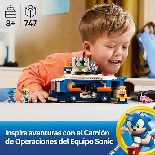 LEGO ▫️ Sonic The Hedgehog Team Sonic Command Truck - Conjunto interativo com um ATV e 5 figuras, incluindo o Tails - Presente para rapazes e raparigas a partir dos 8 anos e fãs de jogos - 77006 2