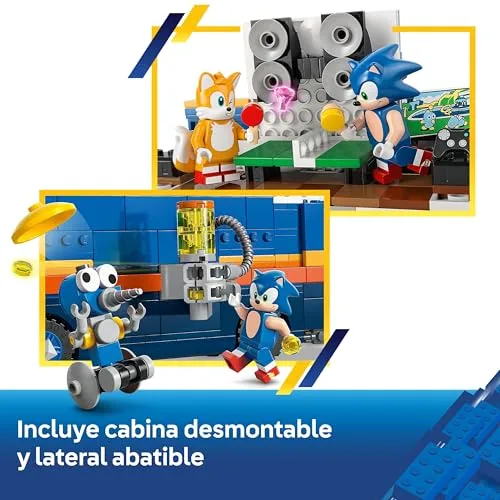 LEGO ▫️ Sonic The Hedgehog Team Sonic Command Truck - Conjunto interativo com um ATV e 5 figuras, incluindo o Tails - Presente para rapazes e raparigas a partir dos 8 anos e fãs de jogos - 77006 4