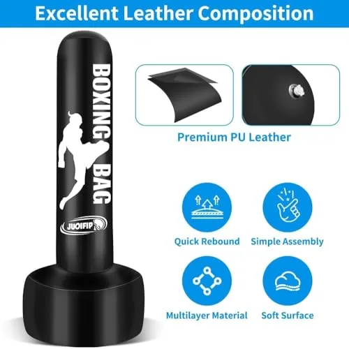 JUOIFIP ▫️ Saco de boxe de pé de 180 cm para adultos (homens e mulheres) 5