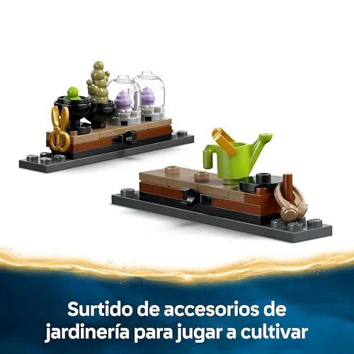 LEGO ▫️ Harry Potter Castelo de Hogwarts: Aula de Herbologia - Minifiguras de Neville Longbottom, Hermione Granger e Prof. Sprout - 3 Mandrágoras de Brinquedo - Presente para meninas e meninos a partir dos 8 anos 76445 5