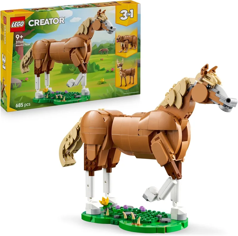 LEGO ▫️ Creator 3 em 1 Cavalo Nobre 31166