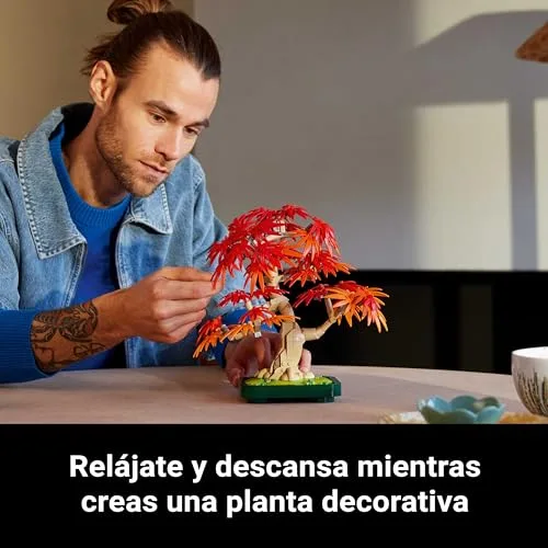 LEGO ▫️ Botanicals Bonsai de Bordo Vermelho Japonês 10348 3