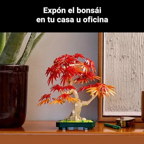 LEGO ▫️ Botanicals Bonsai de Bordo Vermelho Japonês 10348 6