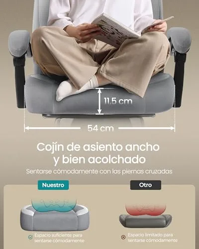 SONGMICS ▫️ Cadeira de jogos design ergonómico, capacidade de carga de 150 kg 5