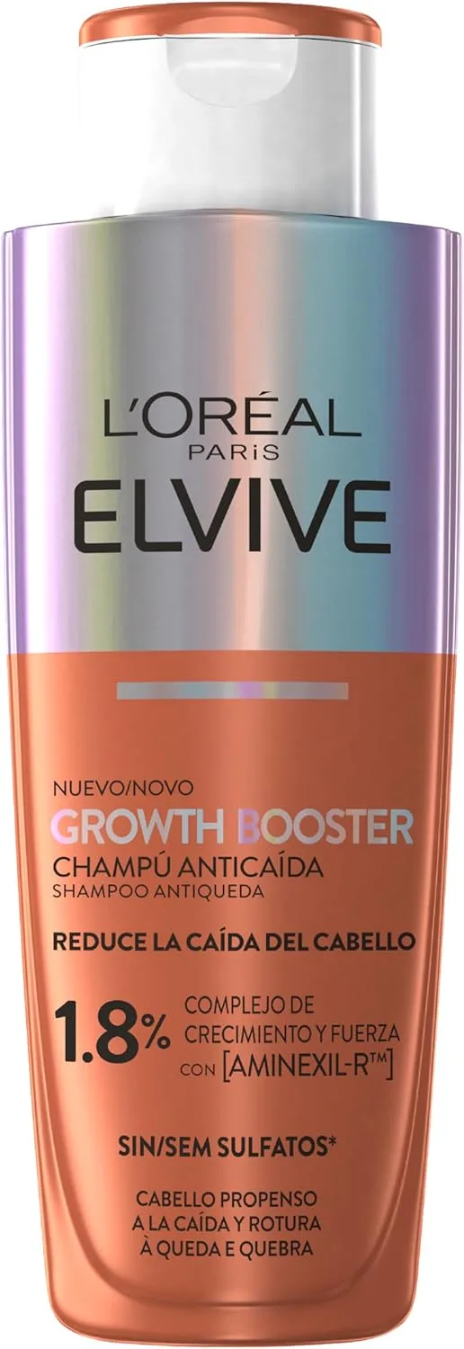 L'Oreal Paris ▫️ Champô Anti-Queda L'Oréal Paris Elvive Growth Booster 200ml Sem sulfatos* (*sem tensioactivos sulfatados)