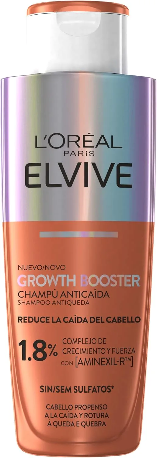L'Oreal Paris ▫️ L'Oréal Paris Elvive Growth Booster Champô sem sulfatos Anticaída, 200 ml