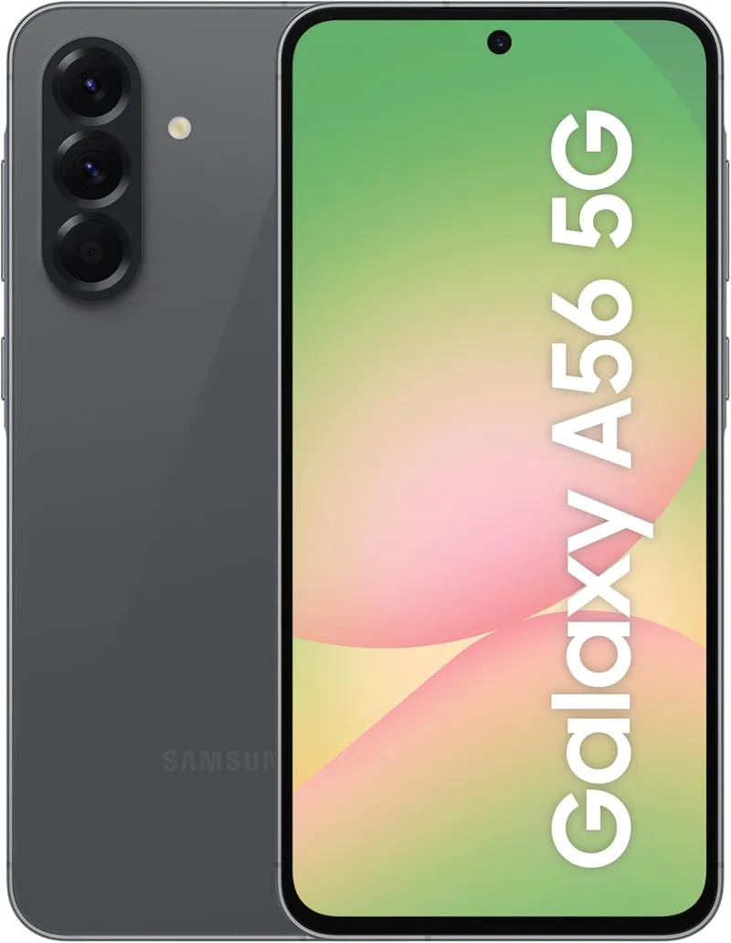 Samsung ▫️ Galaxy A56 5G 256 GB, telemóvel, 8 GB de RAM, câmara de 50 MP, preto, garantia do fabricante de 3 anos + 1 ano extra
