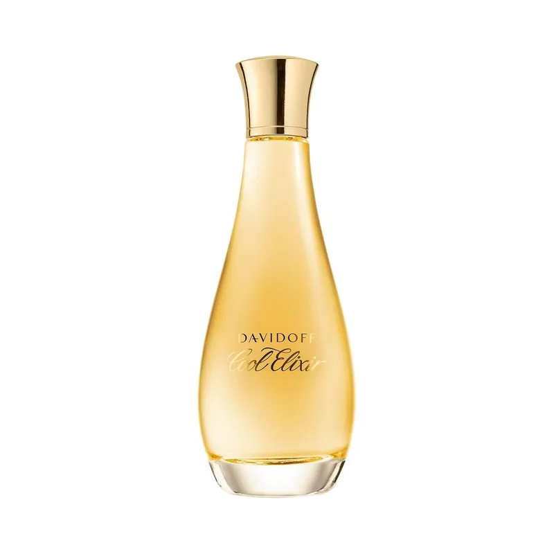 DAVIDOFF ▫️ Cool Elixir - Perfume ambarino - Com notas de absoluto de musgo de carvalho, jasmim e baunilha - Perfumes de luxo para mulher - Fragrância duradoura