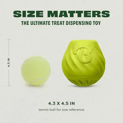 Benebone ▫️ Pawbler - Brinquedo interativo de borracha natural para cães com dispensador de guloseimas e ração, ideal para combater o tédio 5