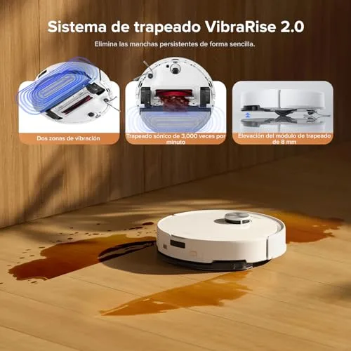 roborock ▫️ Conjunto Q10 S5+: Aspirador e esfregador de chão 2 em 1, 10 000 Pa, Branco 5