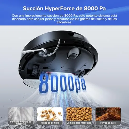 roborock ▫️ Q7L5+ Aspirador e esfregador robótico com sucção extrema de 8000 Pa, preto 5
