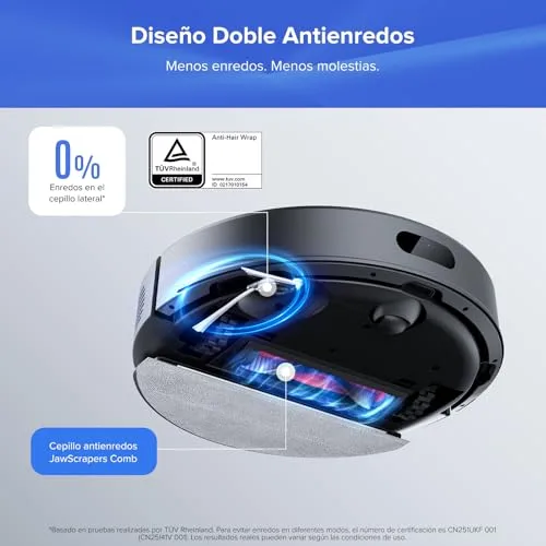 roborock ▫️ Q7L5+ Aspirador e esfregador robótico com sucção extrema de 8000 Pa, preto 7