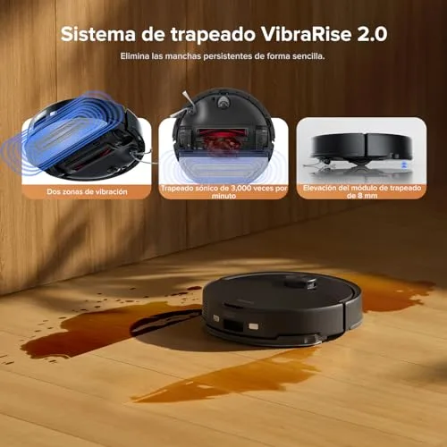 roborock ▫️ Q10 S5+ Aspirador e esfregador robótico 2 em 1, 10 000 Pa, Preto 5