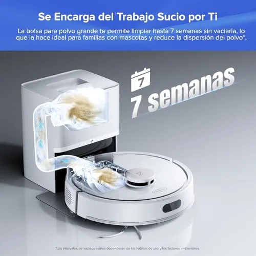 roborock ▫️ Q7L5+ Aspirador e esfregador robótico com sucção extrema de 8000 Pa, branco 2