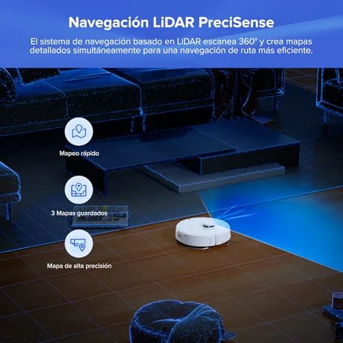 roborock ▫️ Q7L5+ Aspirador e esfregador robótico com sucção extrema de 8000 Pa, branco 3