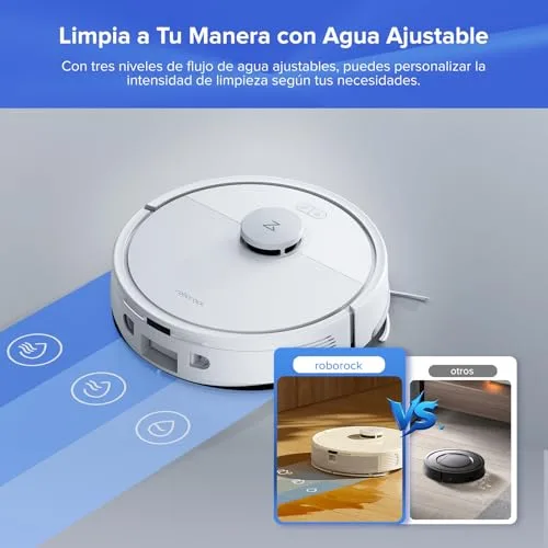 roborock ▫️ Q7L5+ Aspirador e esfregador robótico com sucção extrema de 8000 Pa, branco 4