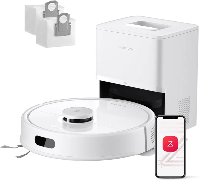 roborock ▫️ Q7L5+ Aspirador e esfregador robótico com sucção extrema de 8000 Pa, branco