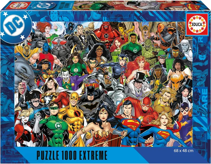 Educa ▫️ Puzzle de 1000 peças para adultos | Liga da Justiça. Puzzle Extremo Montagem mais exigente e gratificante. Idade 14+ (20267)