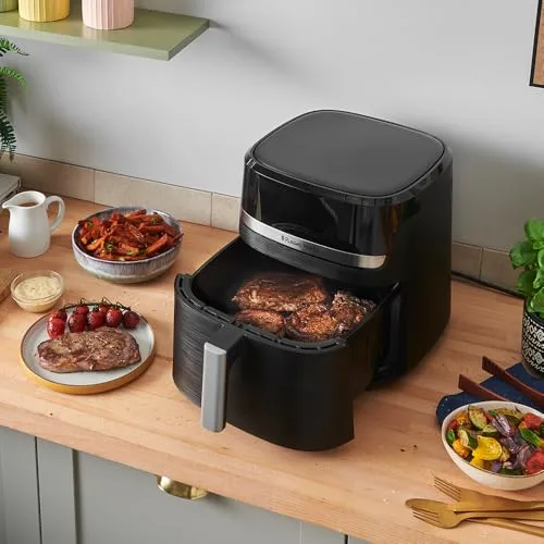 Russell Hobbs ▫️ Fritadeira de Ar Quente, Air Fryer, Fritadeira sem Óleo 8,3 L, XXL [tamanho compacto, baixo nível de ruído, pizzas de 26 cm] Satisfry (peças laváveis na máquina de lavar louça, ecrã tátil, grelhador) 27632-56 3