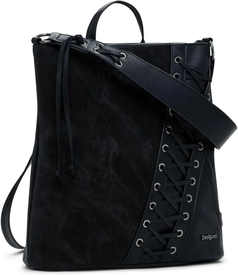 Desigual lazer mochila Pretória Patch Tango Tango Mini Mochila Preto Preto
