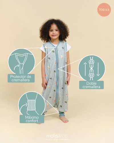 molis & co ▫️ molis&co - Pijama tipo bolha com pés 0,5 TOG - 60 cm (3-6 meses - Ideal para o verão - 100% algodão (Oeko-Tex 100) - Summer Sea 5