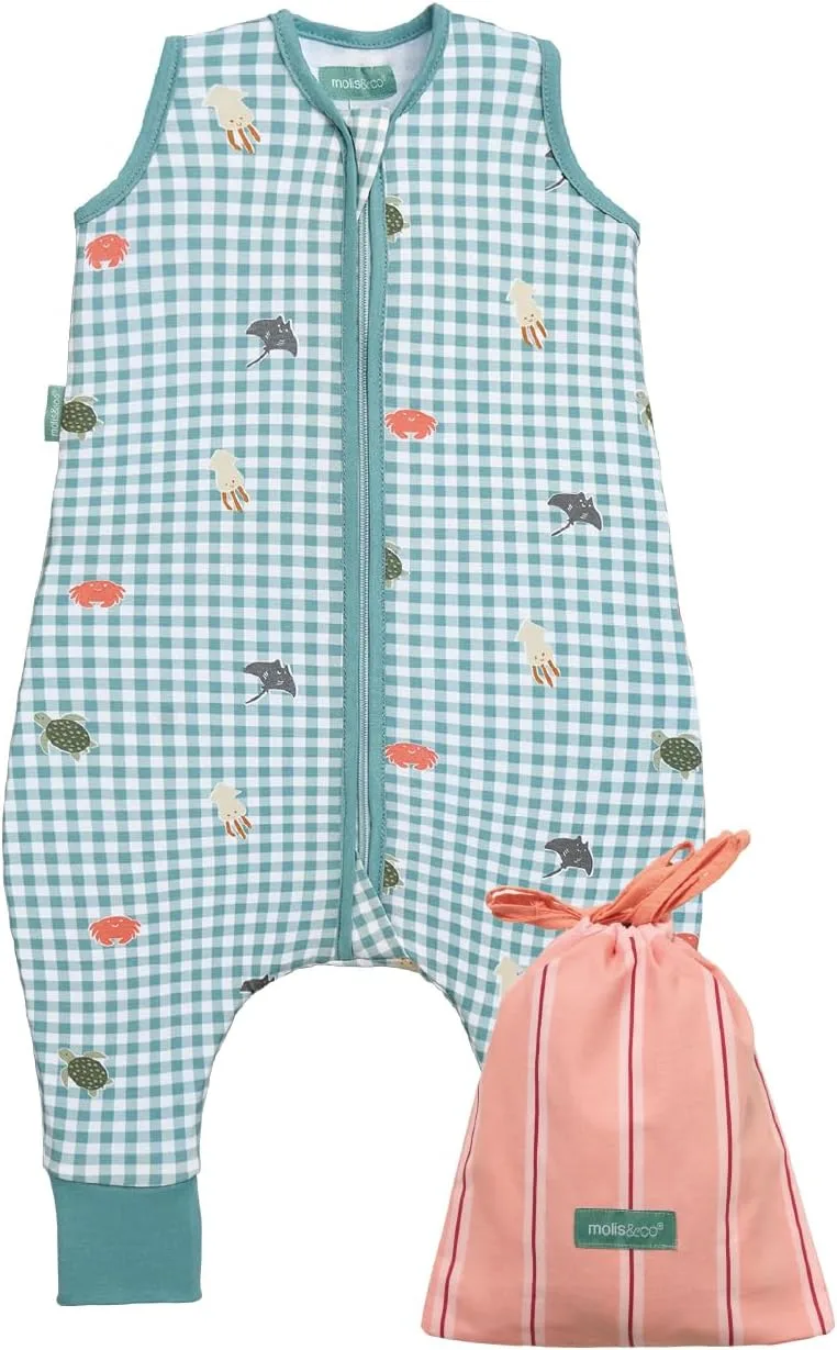 molis & co ▫️ molis&co - Pijama tipo bolha com pés 0,5 TOG - 60 cm (3-6 meses - Ideal para o verão - 100% algodão (Oeko-Tex 100) - Summer Sea